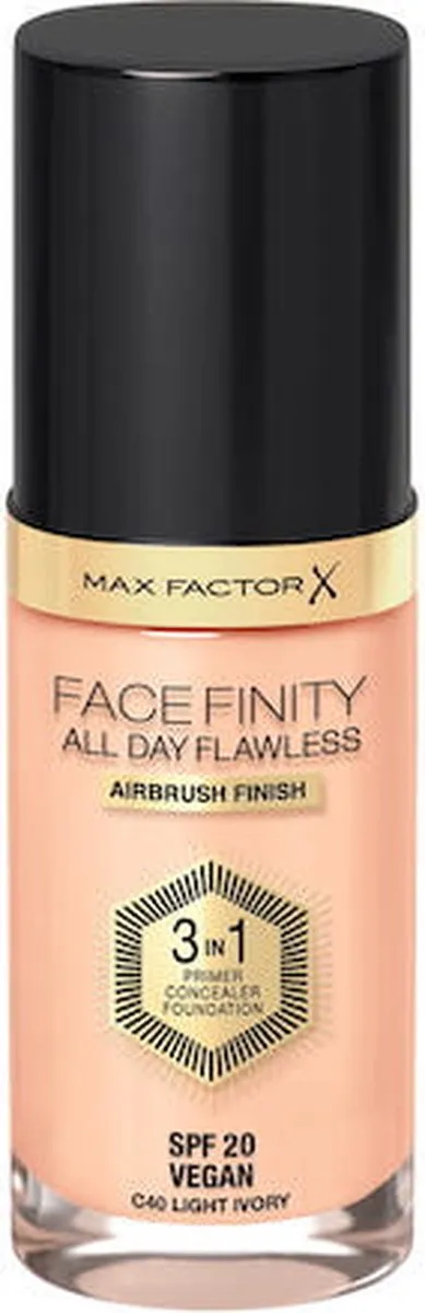Max Factor Facefinity 3-in-1 Liquid Foundation 040 Light Ivory - 30ml