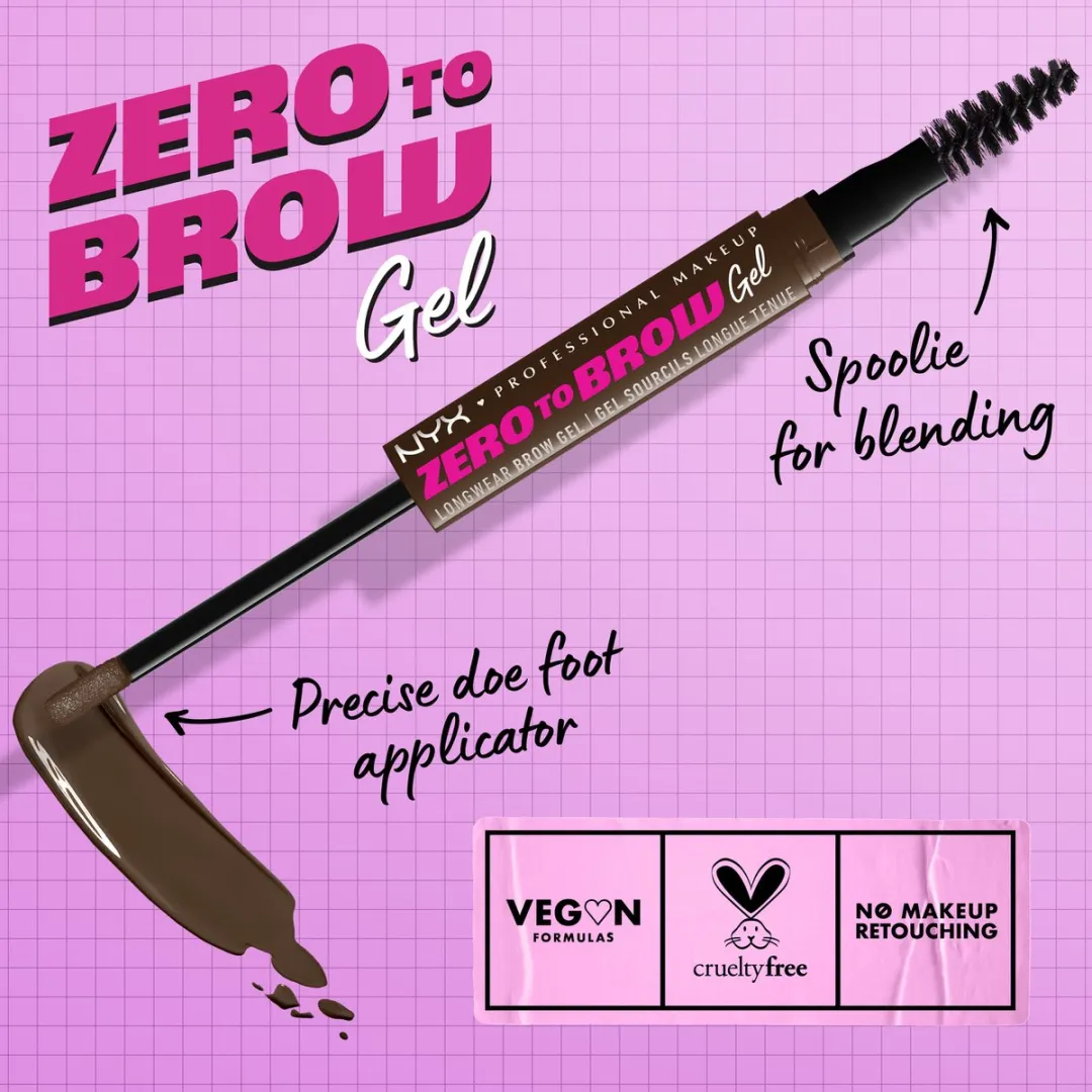 NYX Zero To Brow Wenkbrauwgel Expresso 42ml