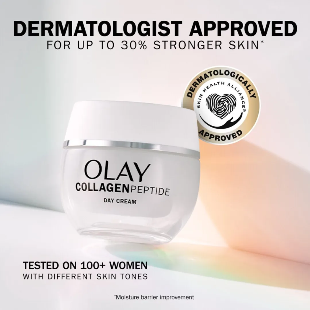 Olay Dagcrème Collagen Peptide - 4 x 50 ml - Voordeelverpakking