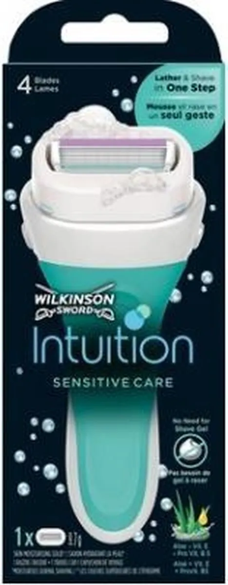 Wilkinson Sword Intuition Naturals Sensitive Care Scheermesjes 4-delig