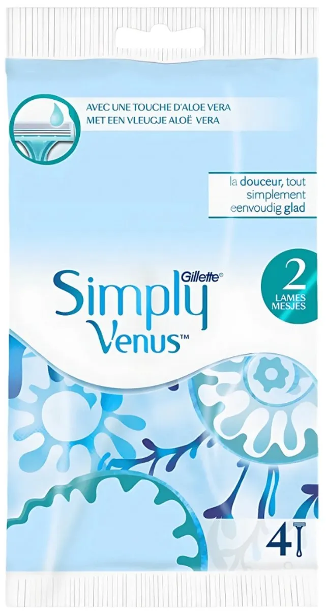 Gillette Venus Simply Smooth Scheermesjes 4st