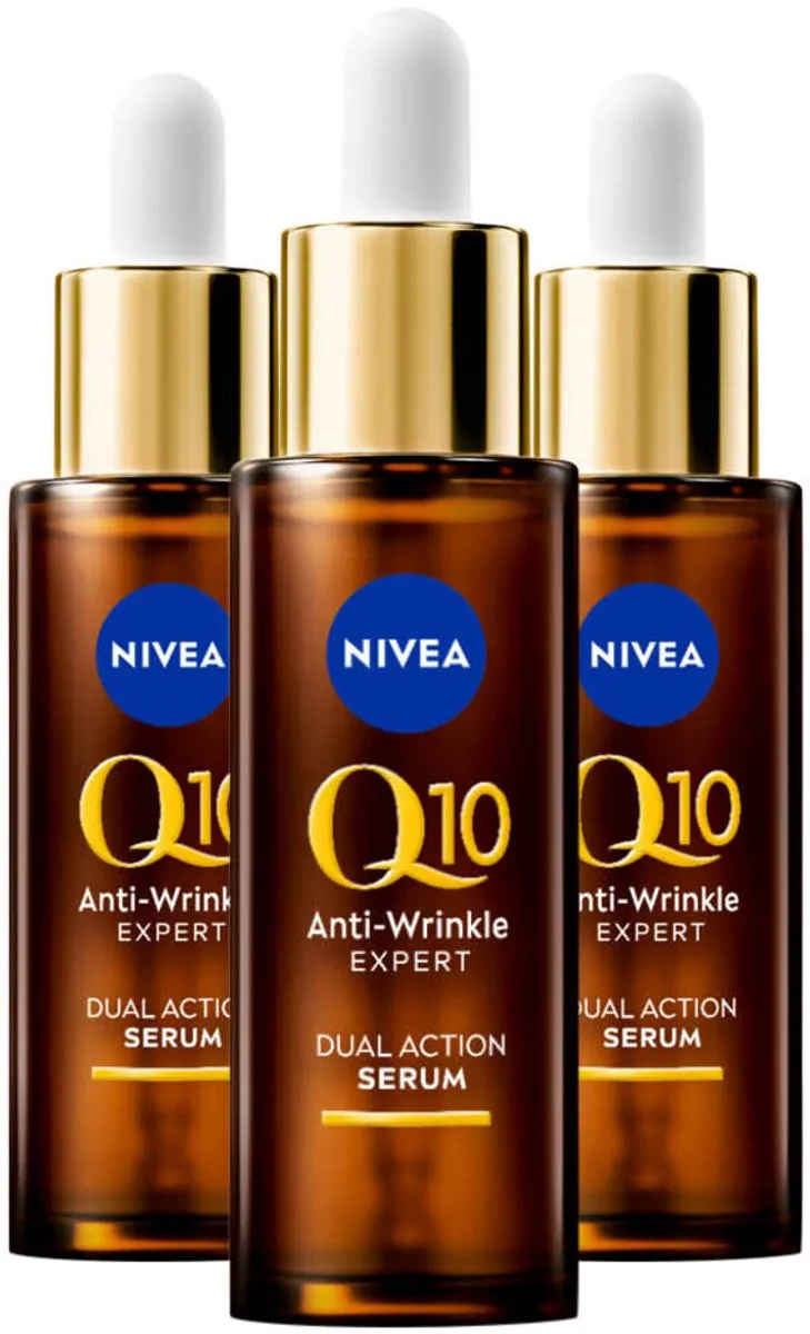 NIVEA Q10 Anti-Rimpel Serum - 3x30ml