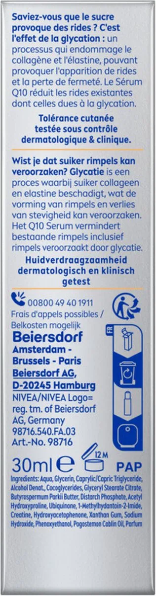 NIVEA Q10 Anti-Rimpel Serum - 3x30ml