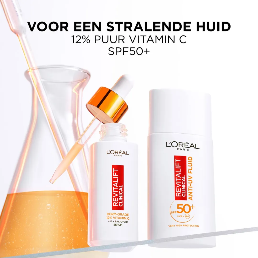 L'Oréal Paris Revitalift Clinical Duo - Vitamine C Serum 30ml & SPF50+ Fluid 50ml