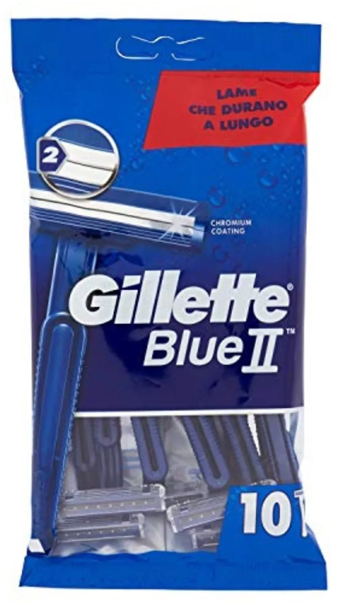 Gillette Blue II Wegwerpscheermesjes - 10 Stuks - 2 Bladen