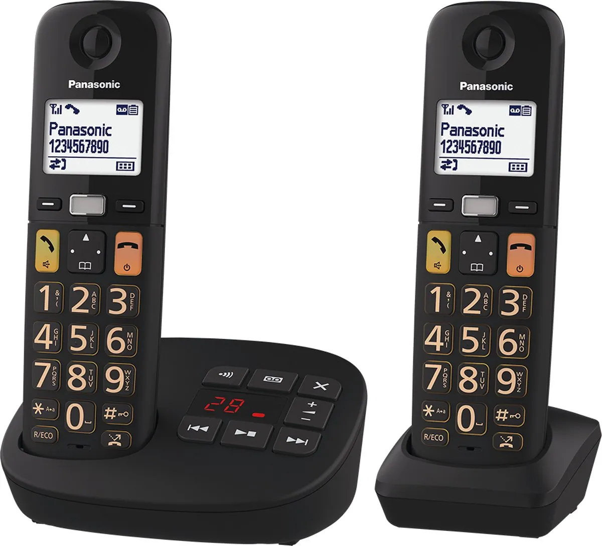 Panasonic KX-TGU-132EXB Senioren DECT Telefoon