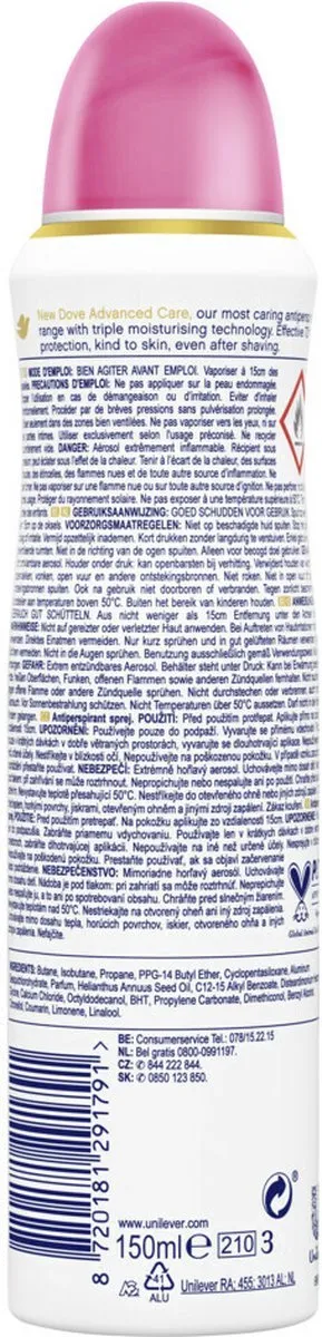 Dove Deodorant Spray Pomegranate & Lemon Verbena 150ml