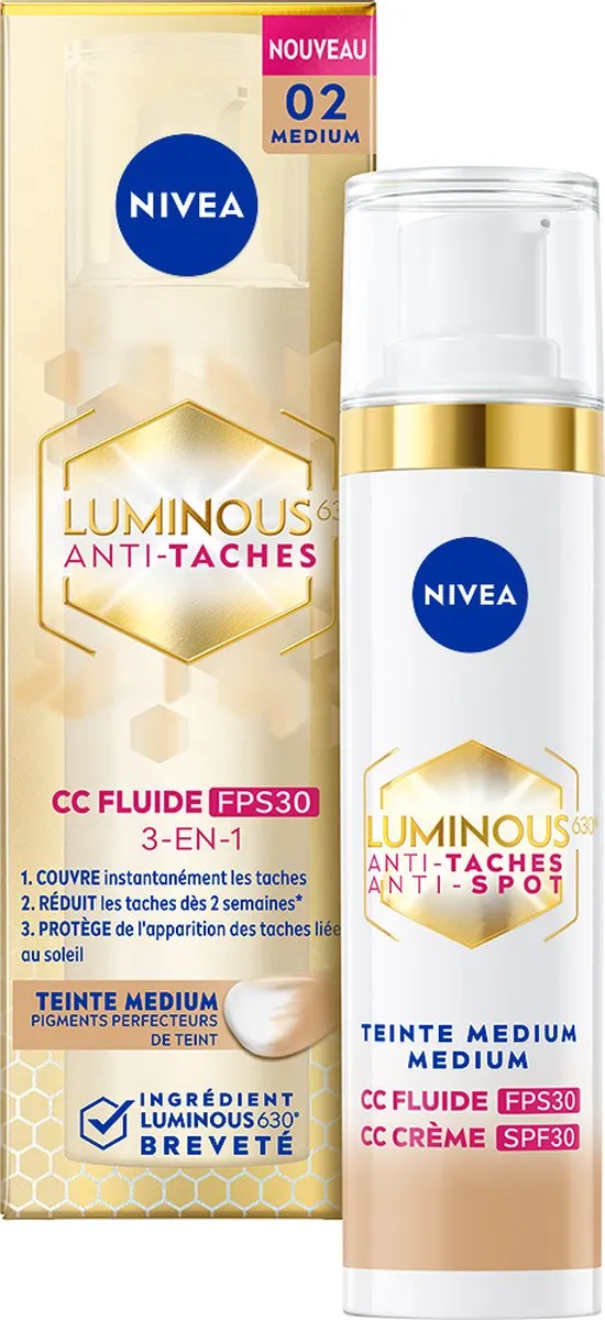 NIVEA Cellular LUMINOUS630 CC Fluid Cream SPF 30