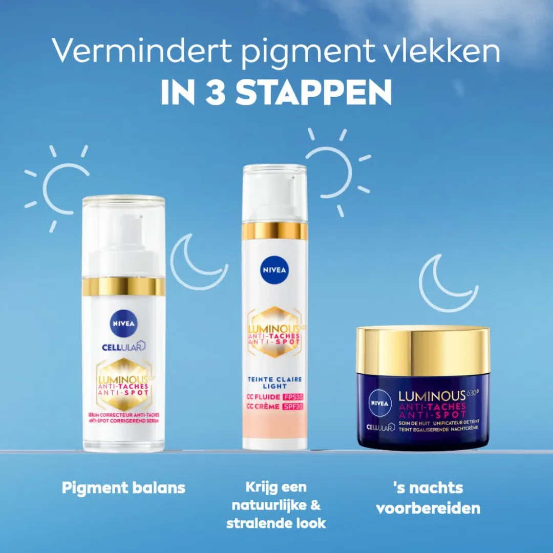 NIVEA Cellular LUMINOUS630 CC Fluid Cream SPF 30 - Medium - 40ml