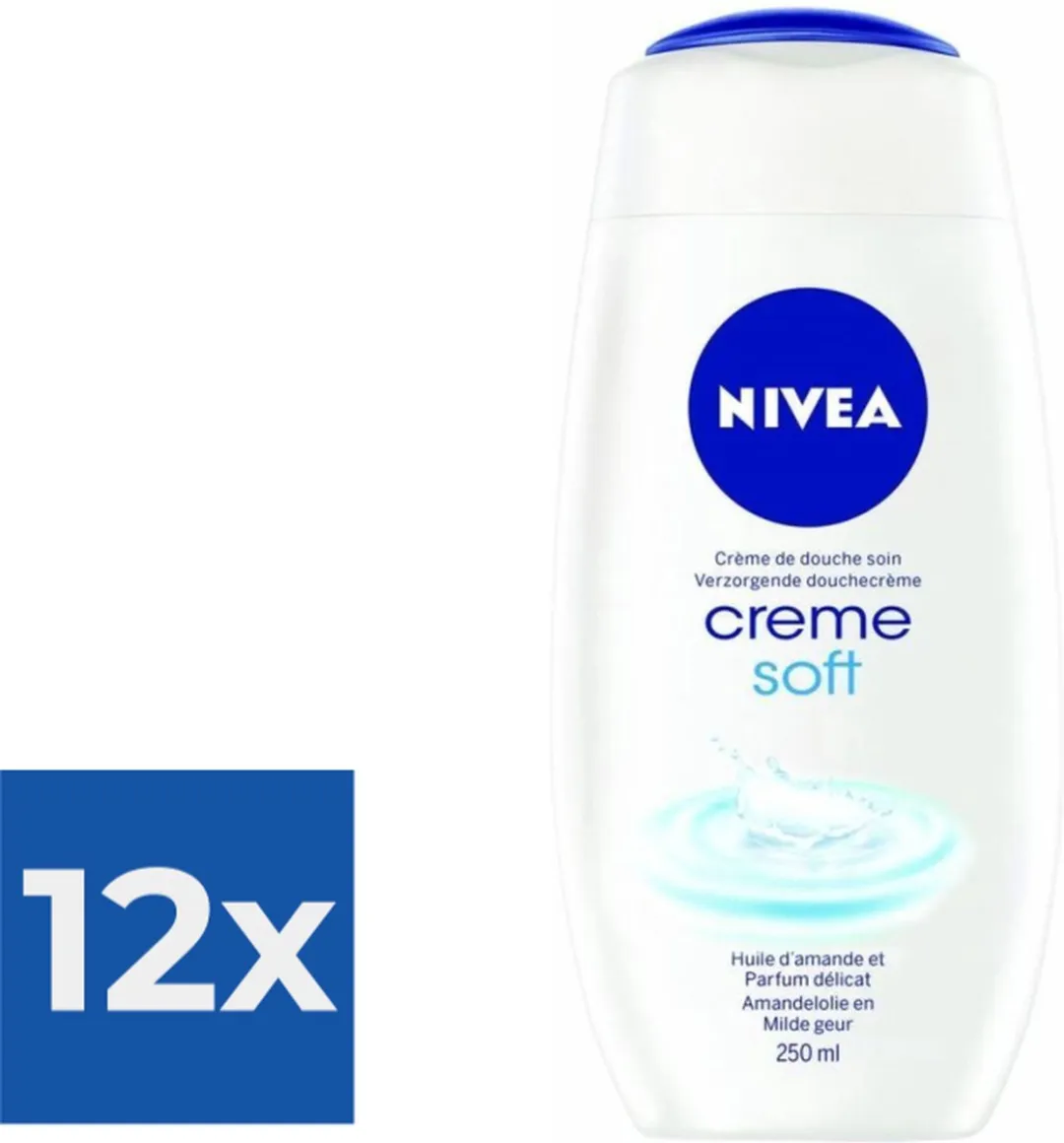NIVEA Douchegel Creme Soft 250ml - 12 Stuks