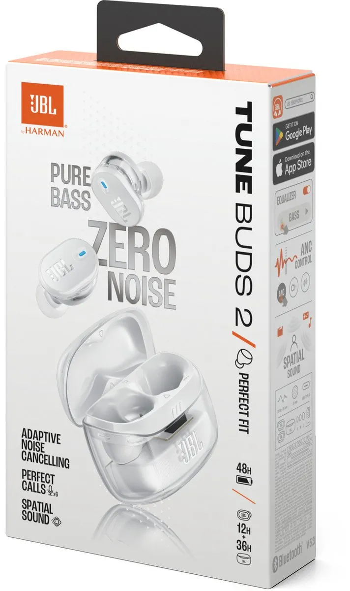 JBL Tune Buds 2 TUNE BUDS 2 Oordopjes - Noise Cancelling - Wit