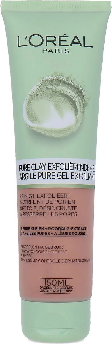 L'Oréal Paris Exfoliërend Pure Clay Reinigingsgel 150ml