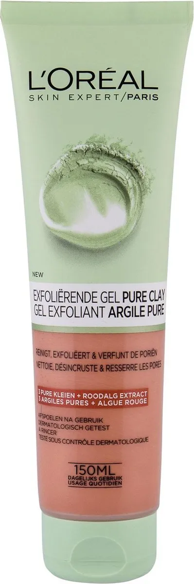 L'Oréal Paris Exfoliërend Pure Clay Reinigingsgel 150ml