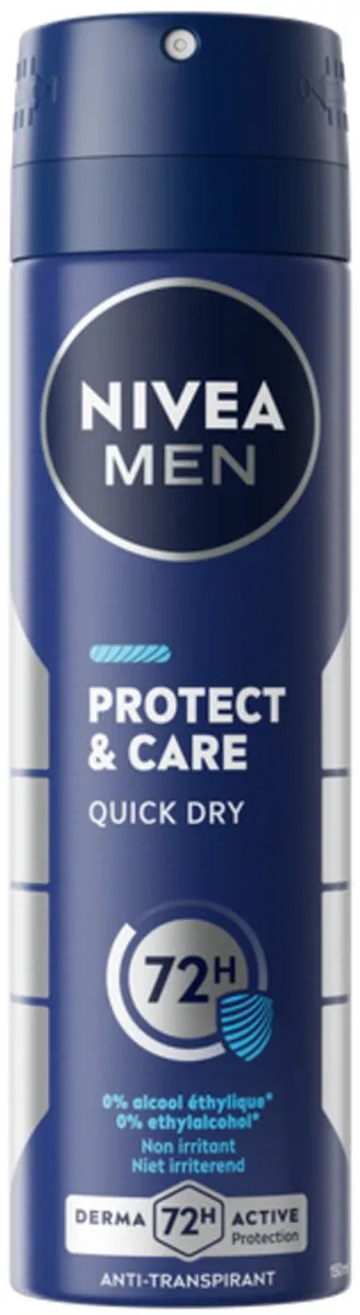 NIVEA Men Deodorant Spray Protect & Care 150ml - 20 Stuks
