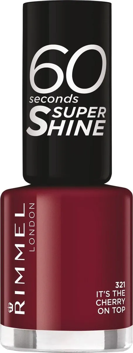 Rimmel London 60 Seconds Supershine Nagellak 315 Its the Cherry On Top - 8ml