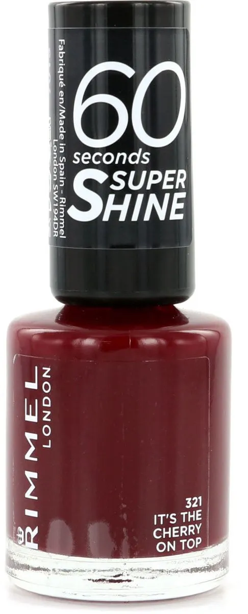 Rimmel London 60 Seconds Supershine Nagellak 315 Its the Cherry On Top