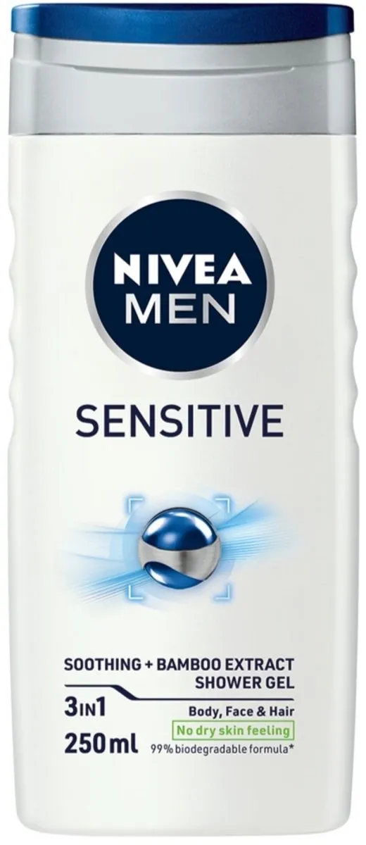 NIVEA Men Sensitive Douchegel 250ml - 15 Stuks