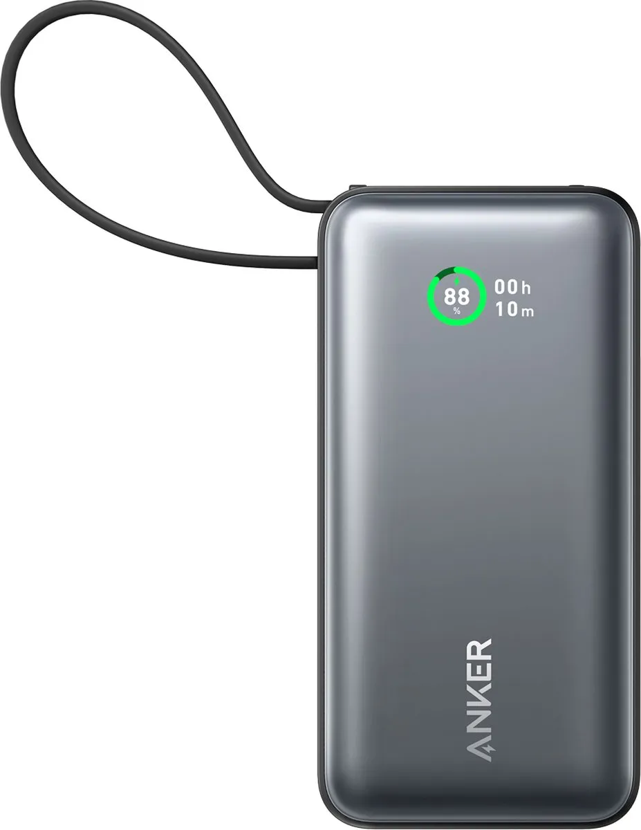 Anker Nano Powerbank A1259G11 - 10.000mAh - PD 30W - Zwart