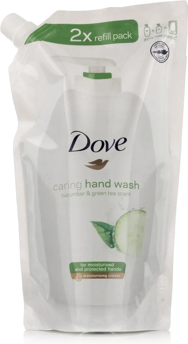 Dove Go Fresh Cucumber & Green Tea Handzeep Navulling - 500 ml - afbeelding 6 van 6
