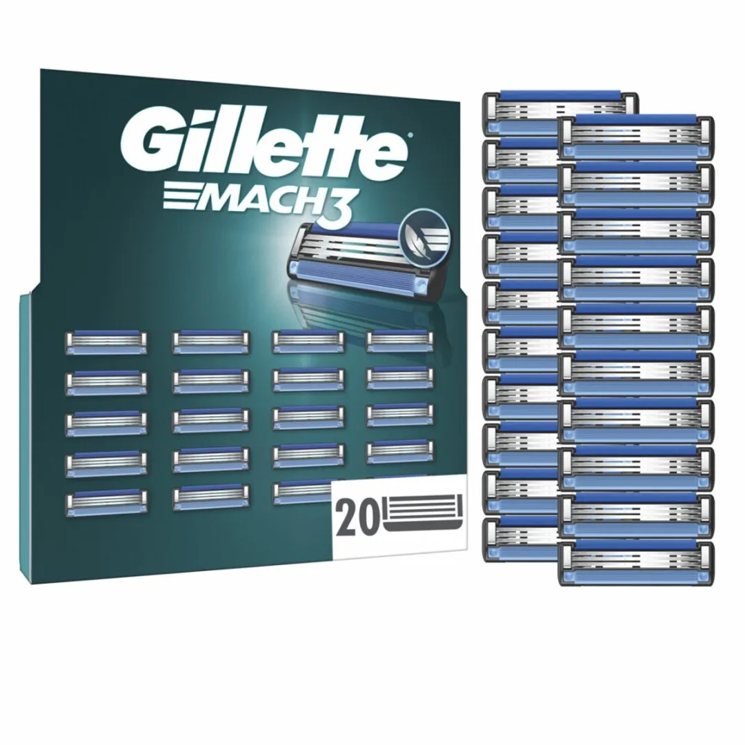 Gillette Mach3 Scheermesjes - 20 Stuks