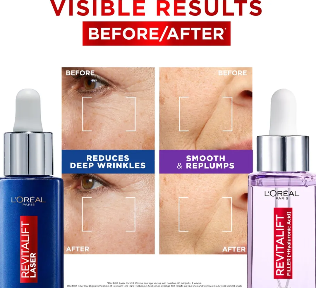 L'Oréal Paris Revitalift Duo Serum Dag & Nacht - 2x30ml
