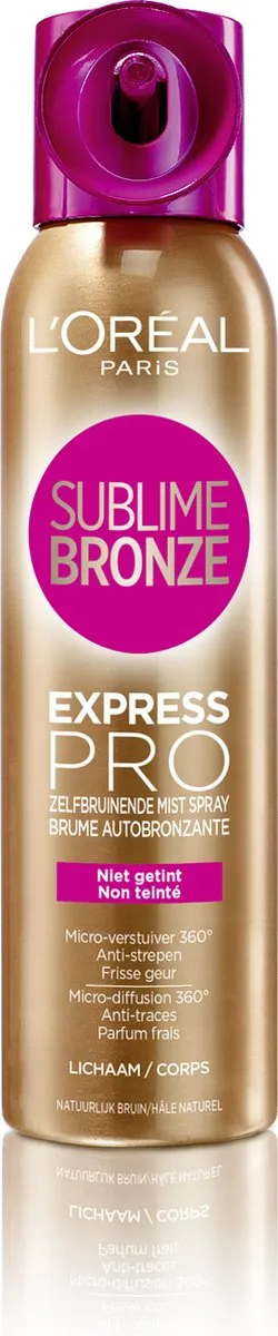 L'Oréal Paris Sublime Bronze Mist Spray 150ml - Licht