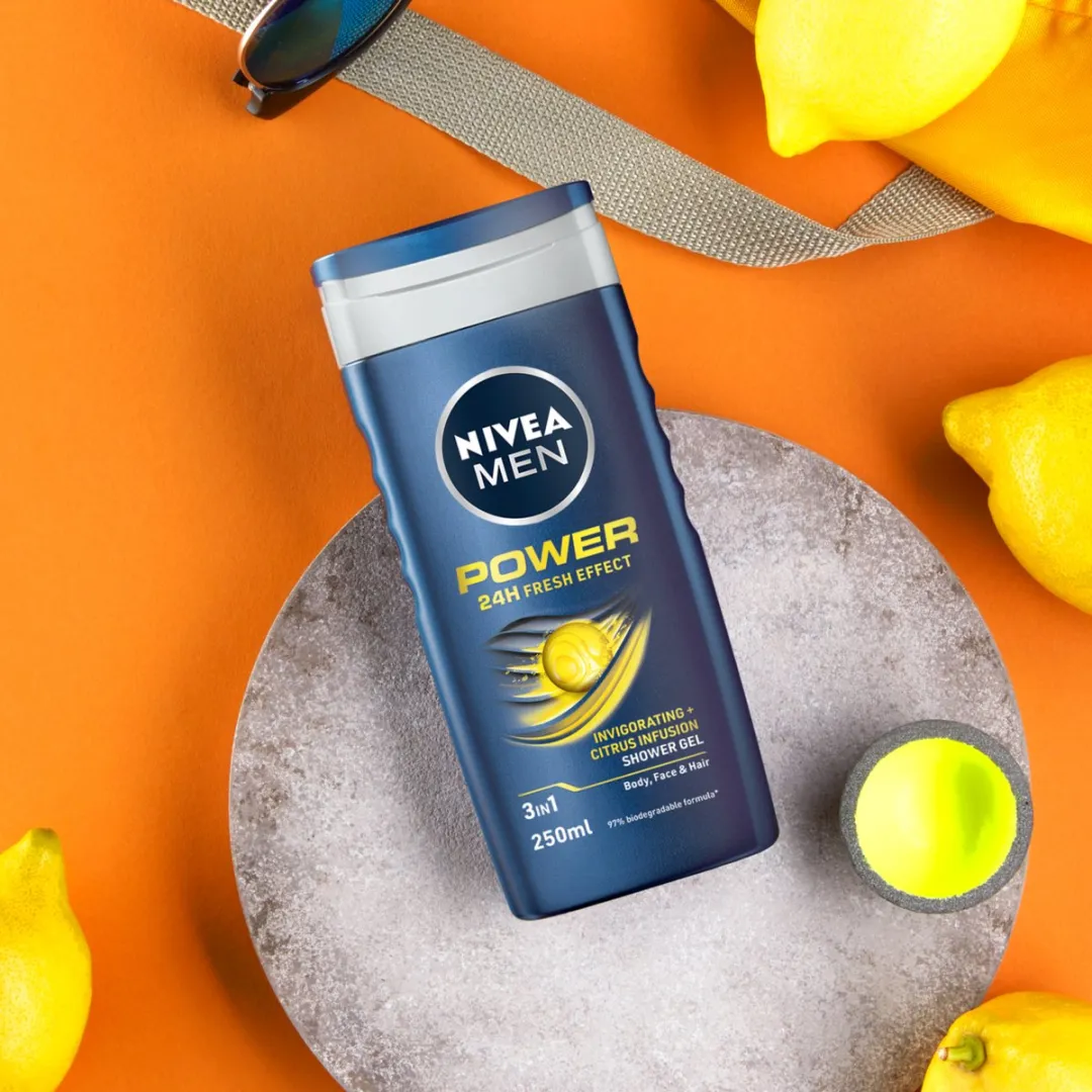 NIVEA MEN Power Refresh Douchegel 3-in-1 - 6x250ml