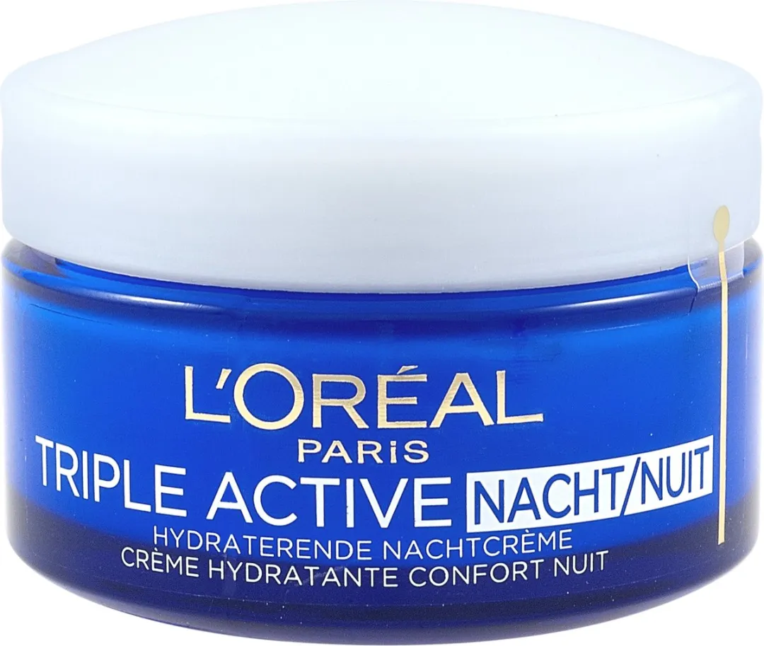 L'Oréal Paris Triple Active Nachtcrème 50ml - 6 Stuks