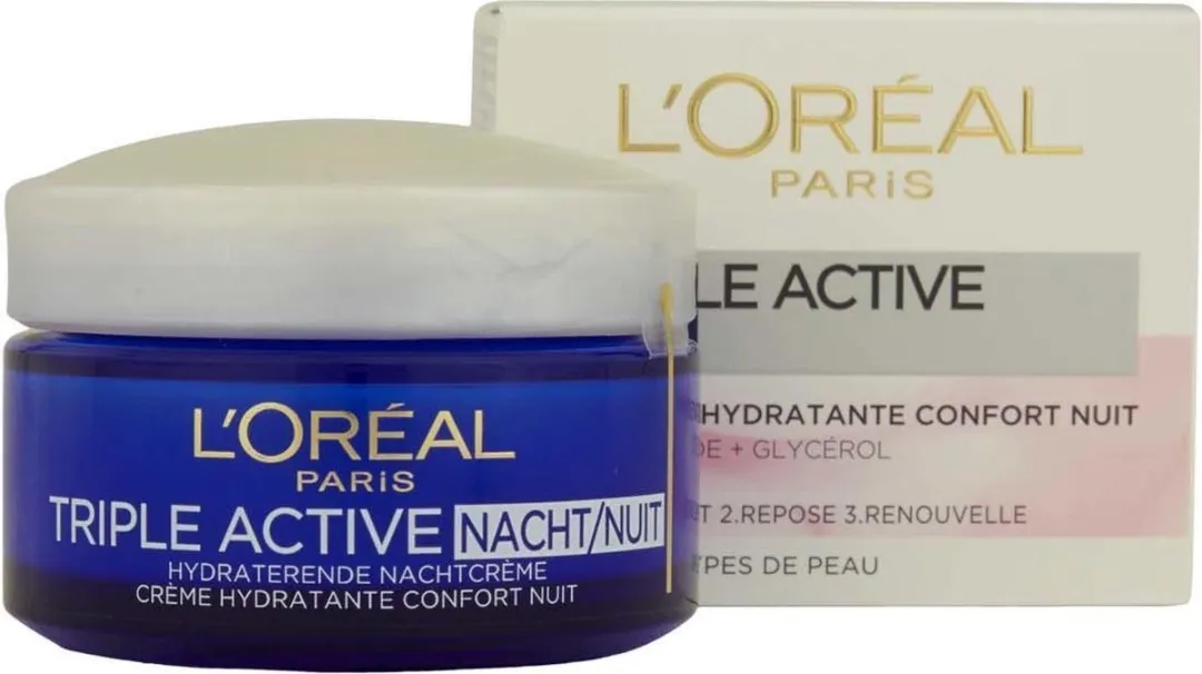 L'Oréal Paris Triple Active Nachtcrème 50ml - 6 Stuks - afbeelding 6 van 6