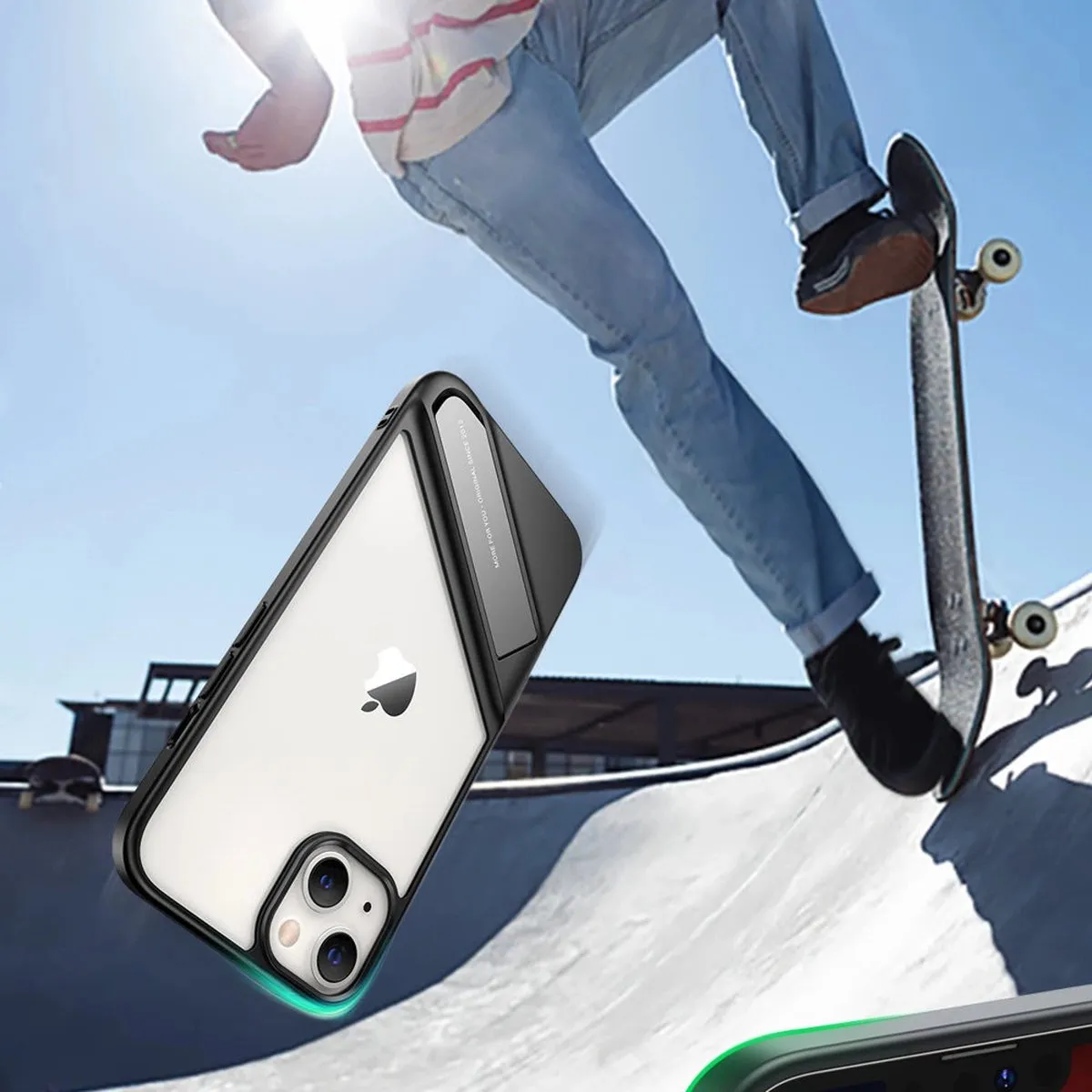 Ugreen Fusion Kickstand Case iPhone 13 - Zwart - afbeelding 5 van 6