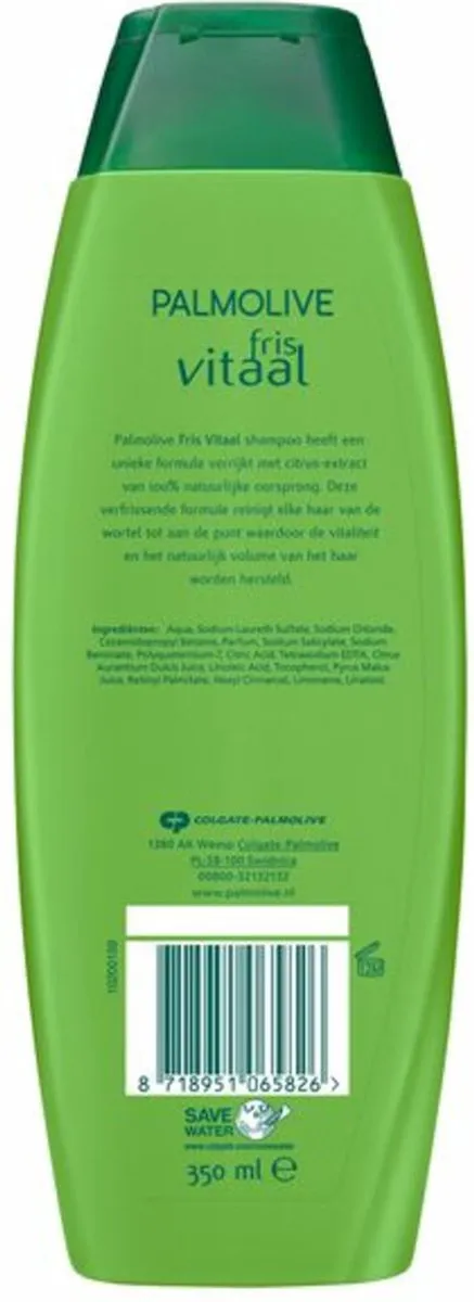 Palmolive Shampoo Basics Fris en Vitaal 350ml - 12 Stuks