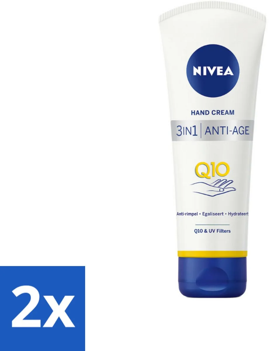 NIVEA Q10 Handcrème Anti-Veroudering 200ml - 2 Stuks