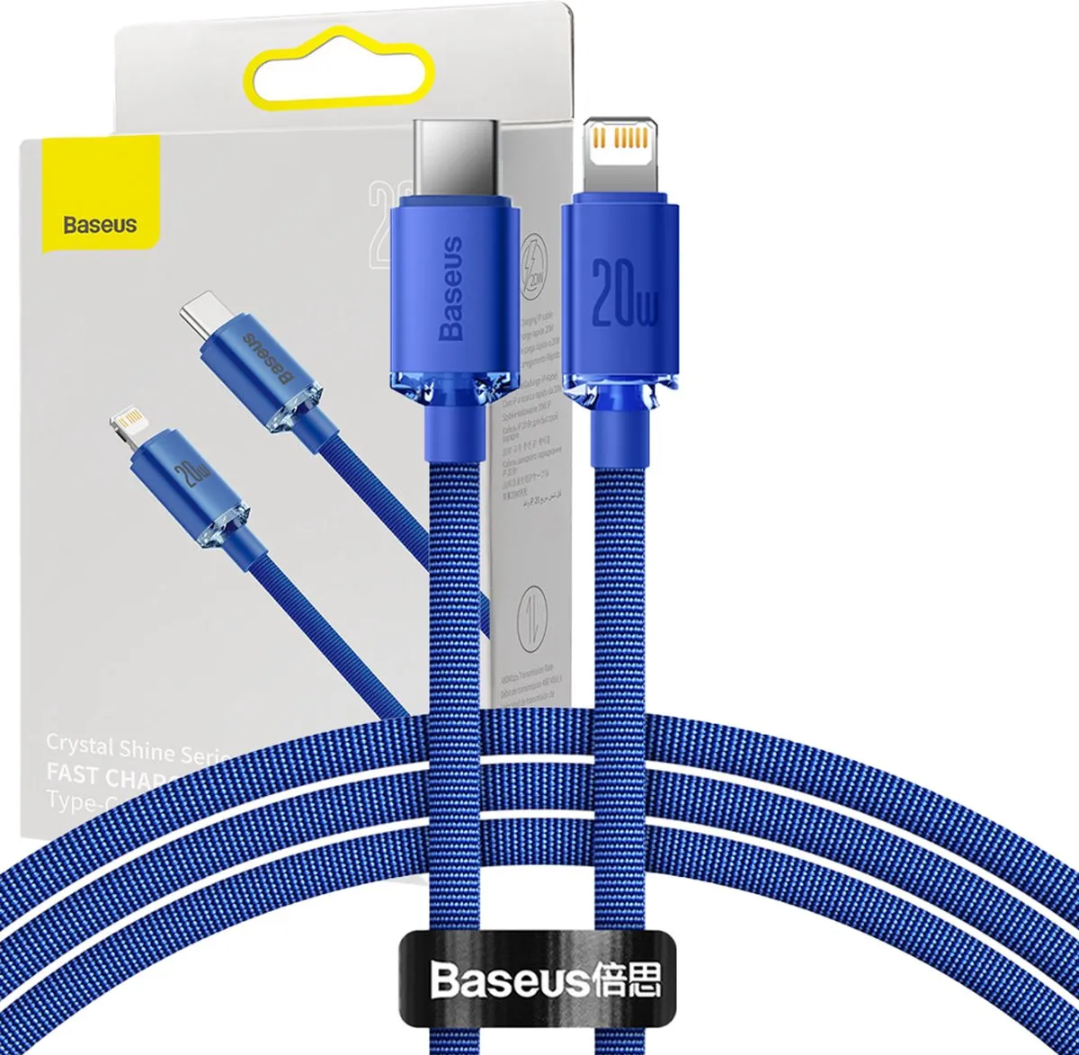 Baseus Lightning naar USB-C 20W Kabel 1,2m