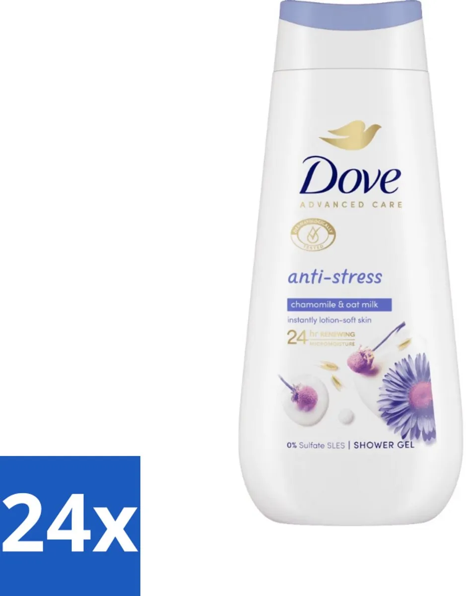 Dove Anti-Stress Douchecrème Kamille & Havermelk 225ml