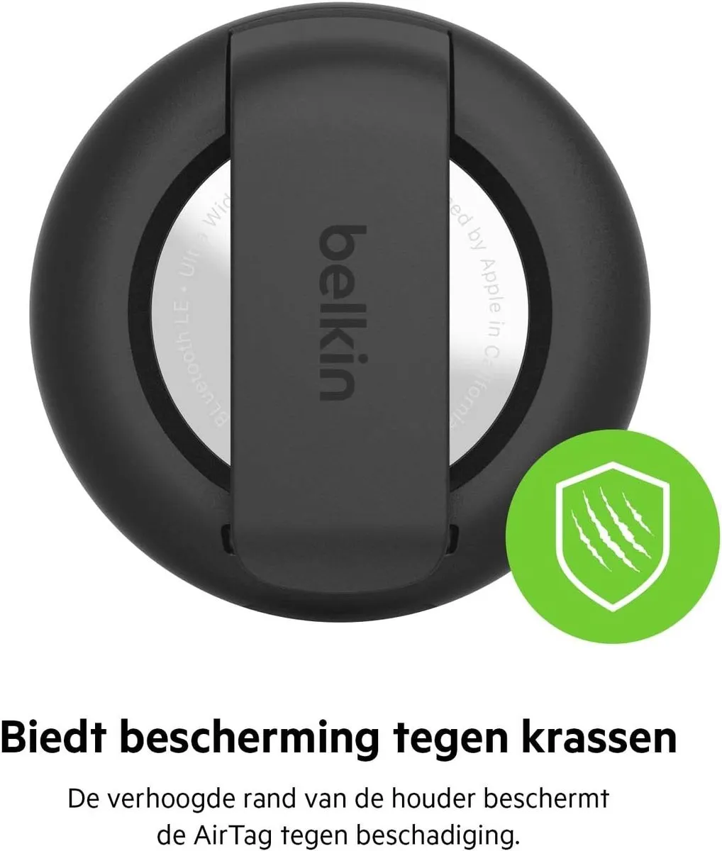 Belkin AirTag-houder met clip - Zwart - afbeelding 6 van 6
