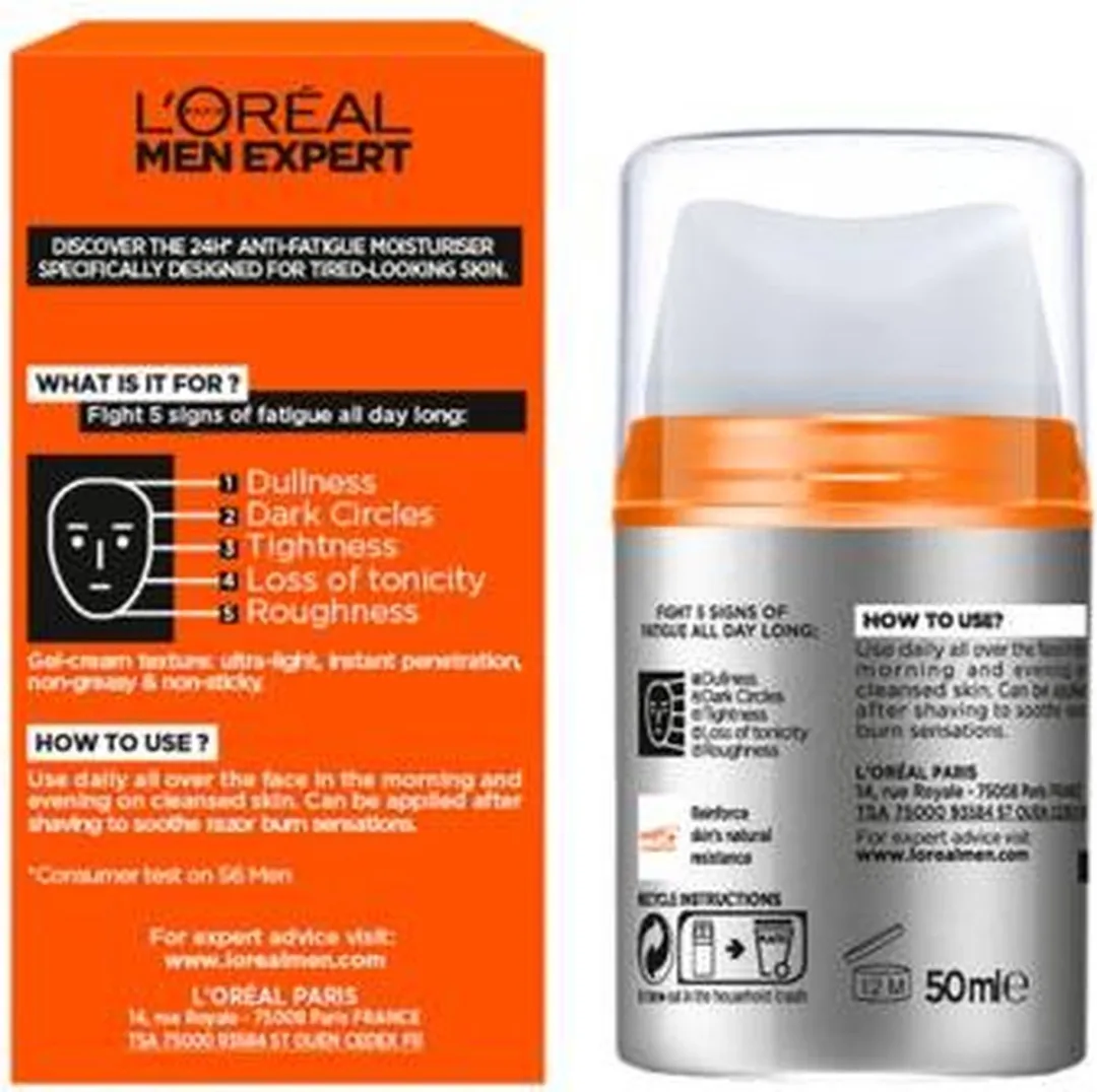 L'Oréal Paris Men Expert Anti-Vermoeidheid Crème 50ml