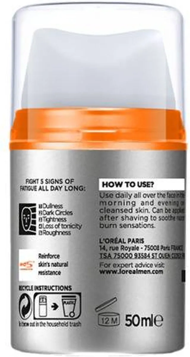 L'Oréal Paris Men Expert Anti-Vermoeidheid Crème 50ml
