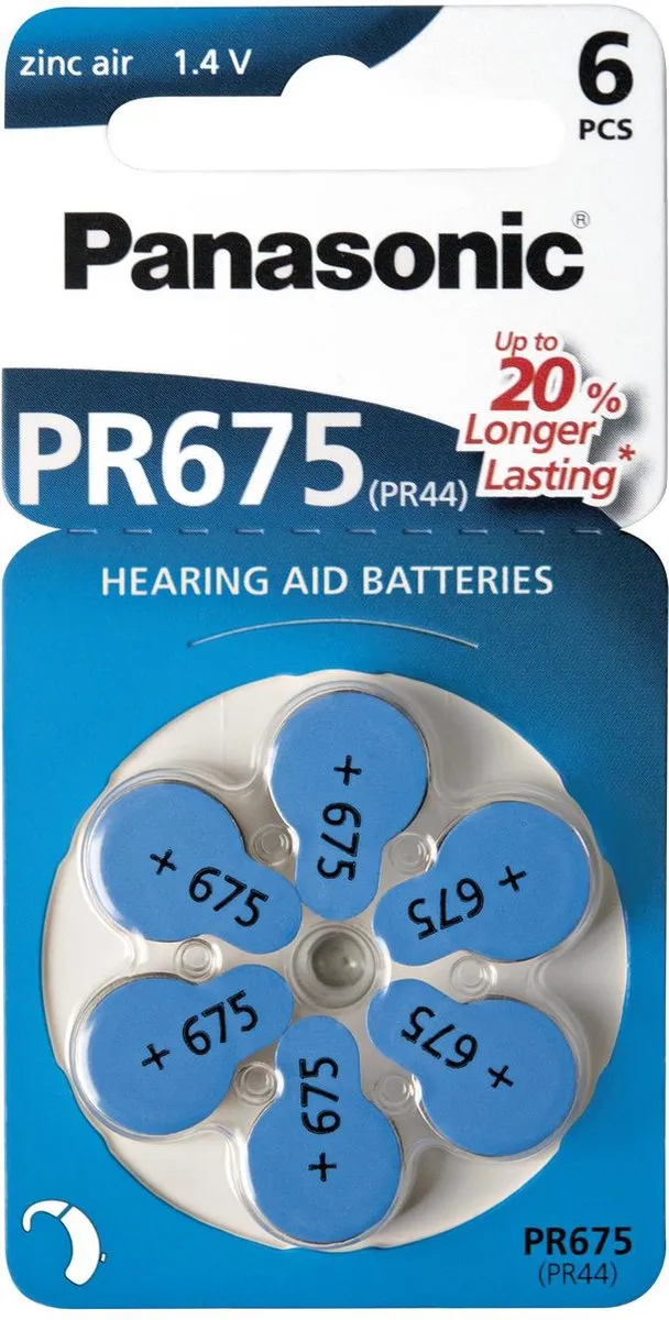 Panasonic PR675 Zink-luchtcel