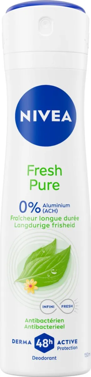 NIVEA Fresh Pure Deodorant Spray Jasmijn - 6x150ml - afbeelding 6 van 6