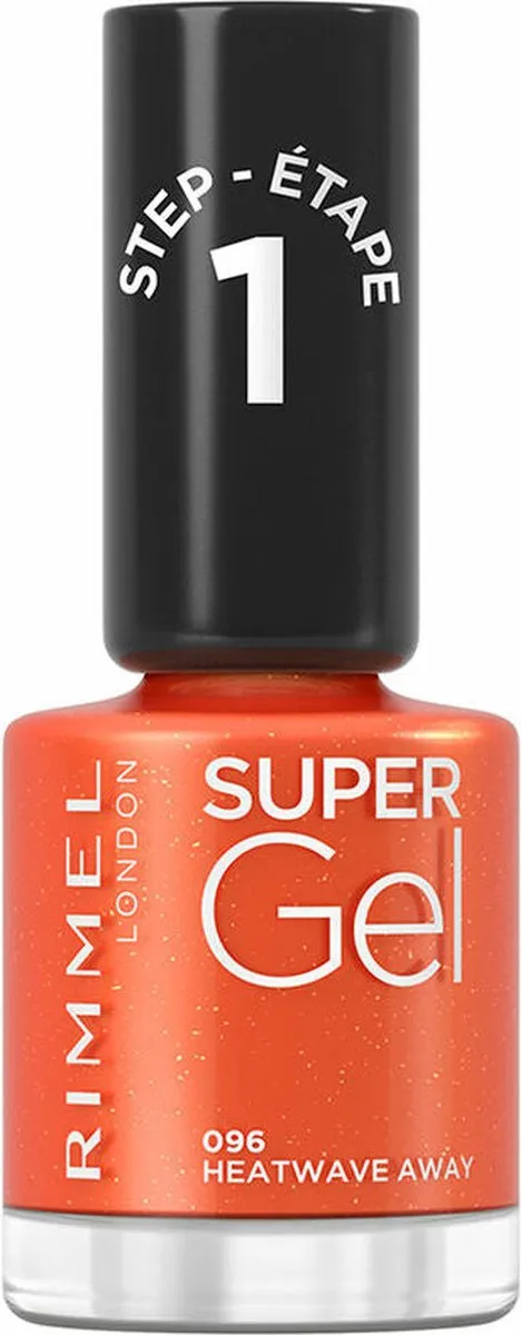 Rimmel London Super Gel Nagellak 096 Heatwave - Oranje 12ml