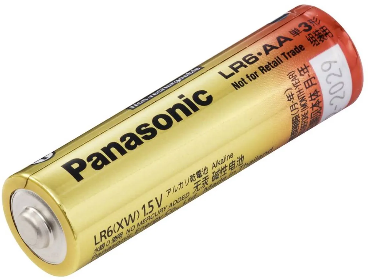 Panasonic LR6 AA Alkaline Batterij 2600mAh - 400 Stuks