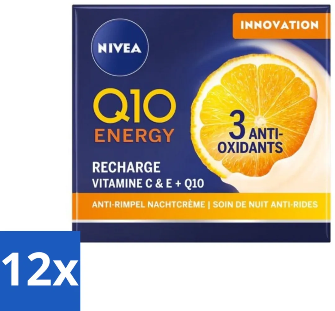 NIVEA Q10 Energy Recharge Nachtcrème 600ml