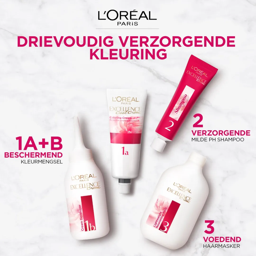 L'Oréal Paris Excellence Crème 9.1 Permanent Haarverf - 1035ml