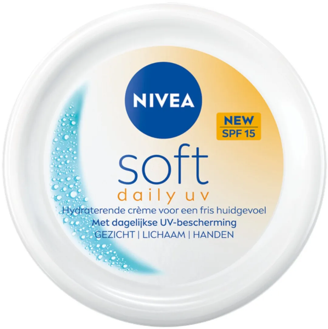 NIVEA Soft Daily UV Bodycrème SPF 15 - 250ml - 15 Stuks