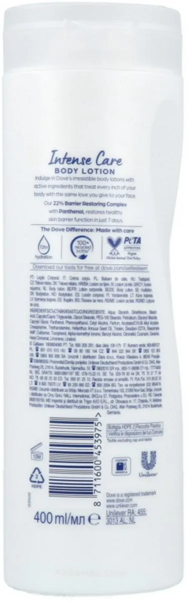 Dove Intensive Nourishment Bodylotion 400ml - afbeelding 6 van 6