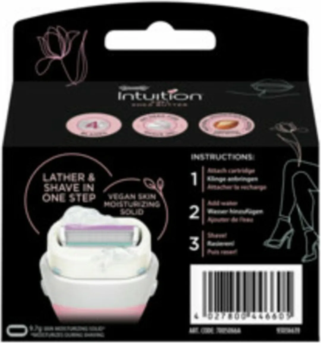 Wilkinson Sword Intuition 2-in-1 Navulmesjes Shea Butter 3 Stuks