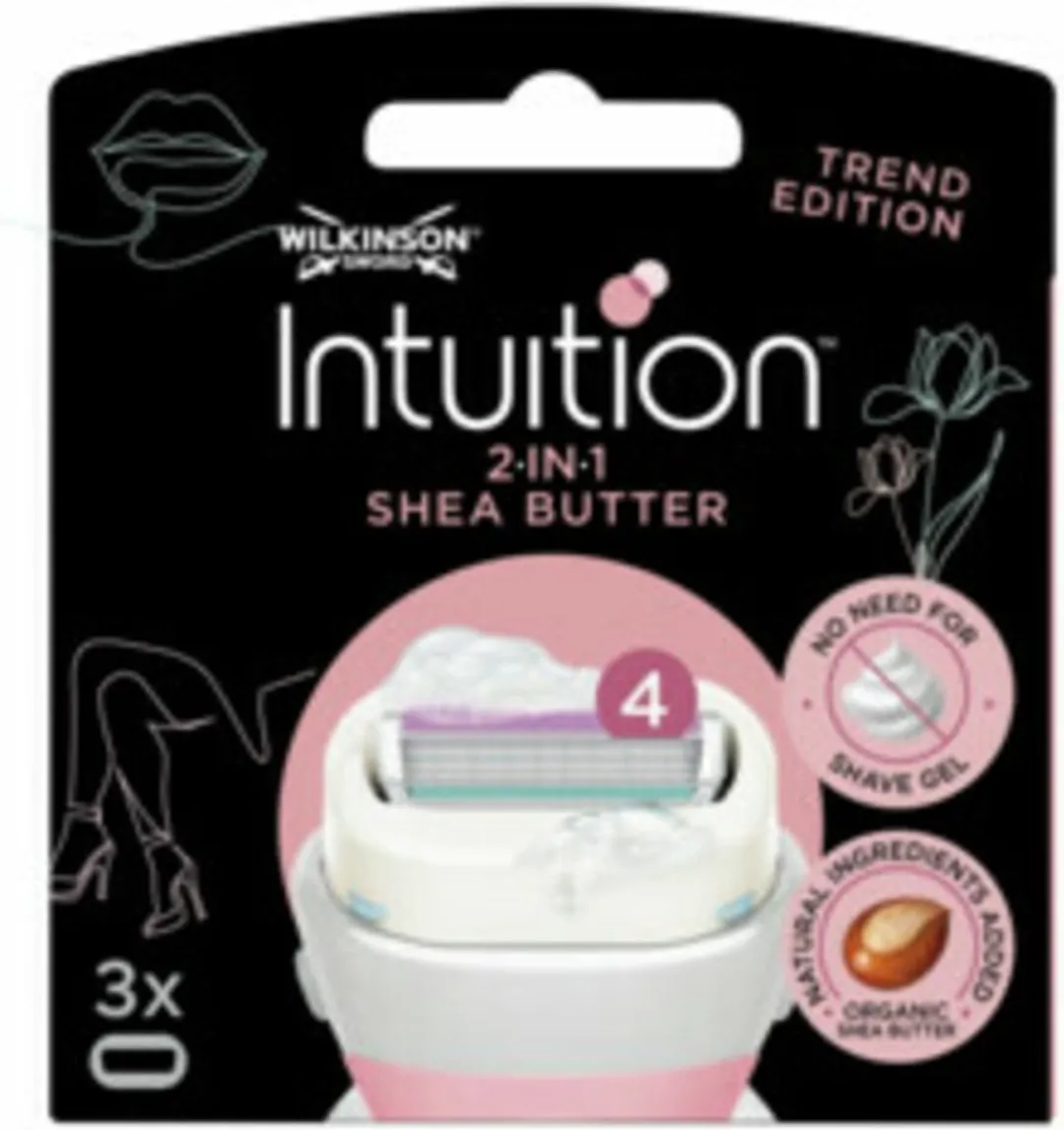 Wilkinson Sword Intuition 2-in-1 Navulmesjes Shea Butter 3 Stuks