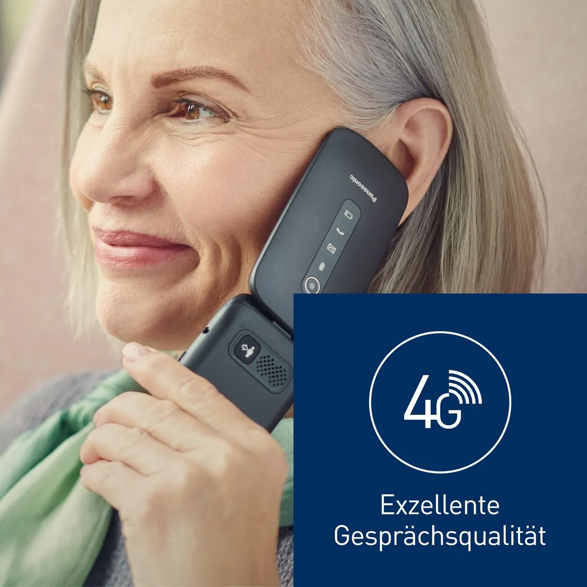 Panasonic KX-TU550 Mobiele Telefoon - 2.8" - 32MB - 1400mAh - Blauw - afbeelding 6 van 6