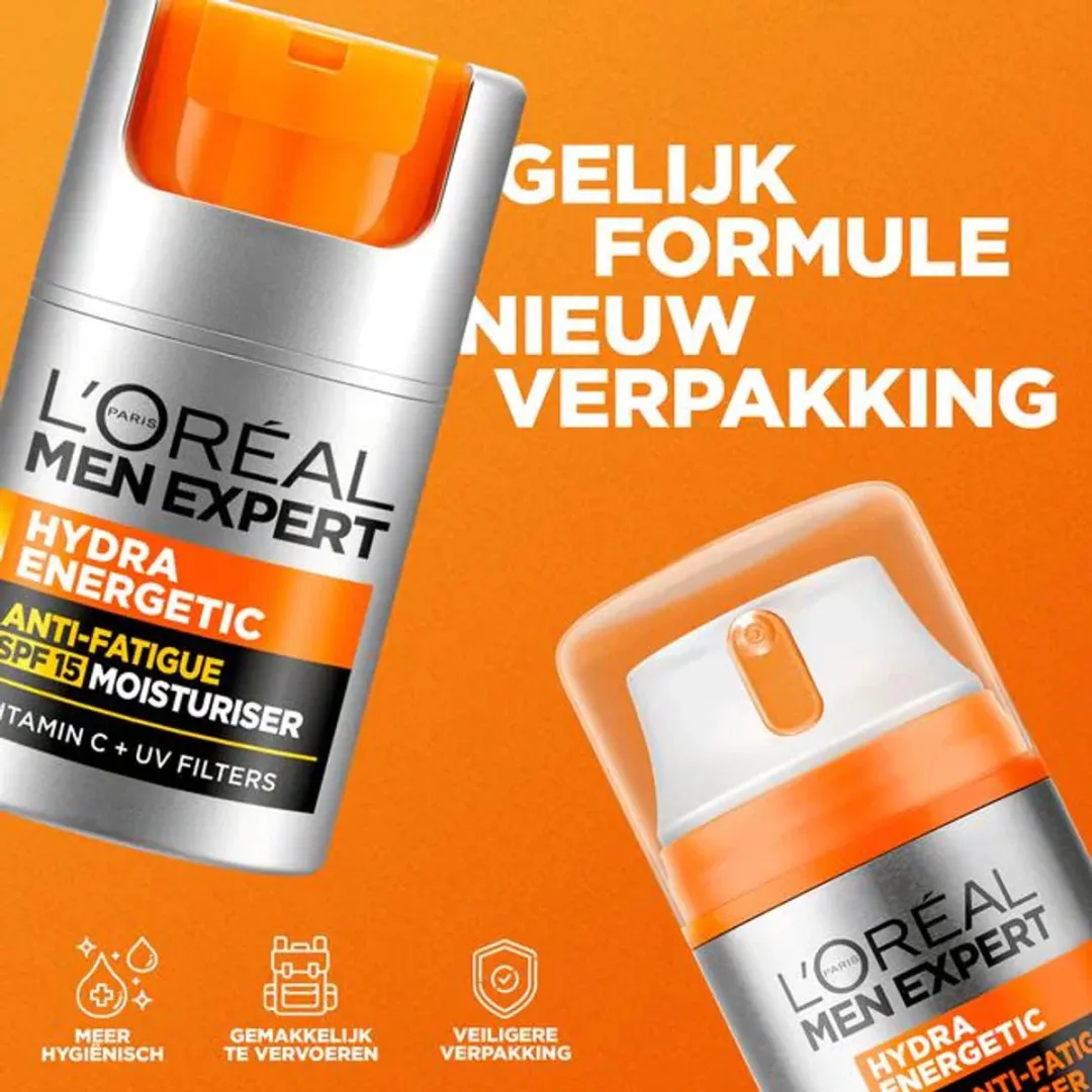 L'Oréal Paris Men Expert Hydra Energetic Hydraterende Crème SPF 15 50ml - afbeelding 6 van 6
