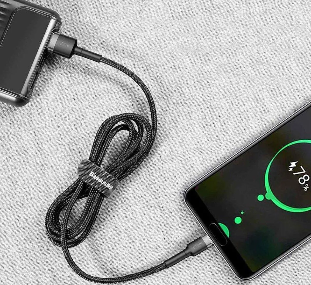 Baseus Cafule USB naar USB-C Kabel 0.5m - 3A - Zwart - afbeelding 6 van 6